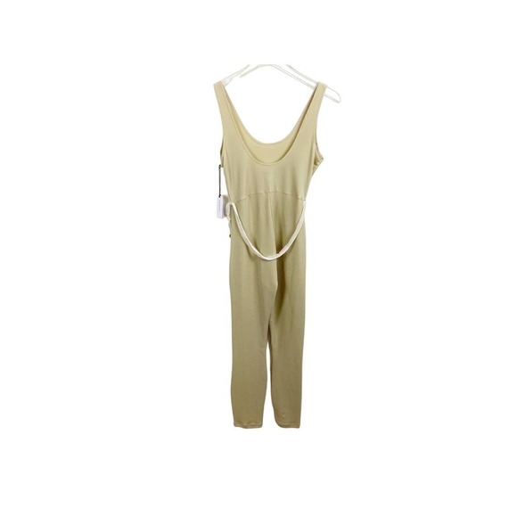 NEW WeWoreWhat Women's Size XS Khaki Ribbed Scoop Neck Jumpsuit - Picture 5 of 8
